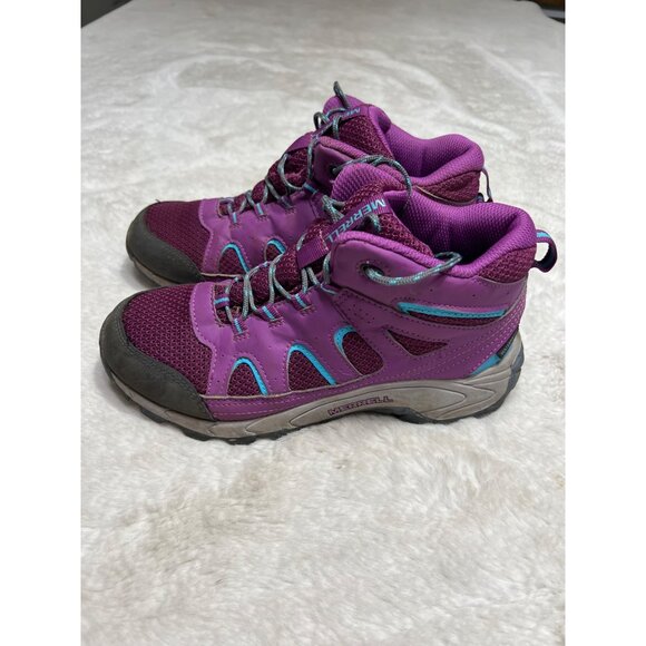 Merrell shoes youth 5 M Oakcreek mid hiking purple sneaker youth size 5 M - Picture 1 of 8